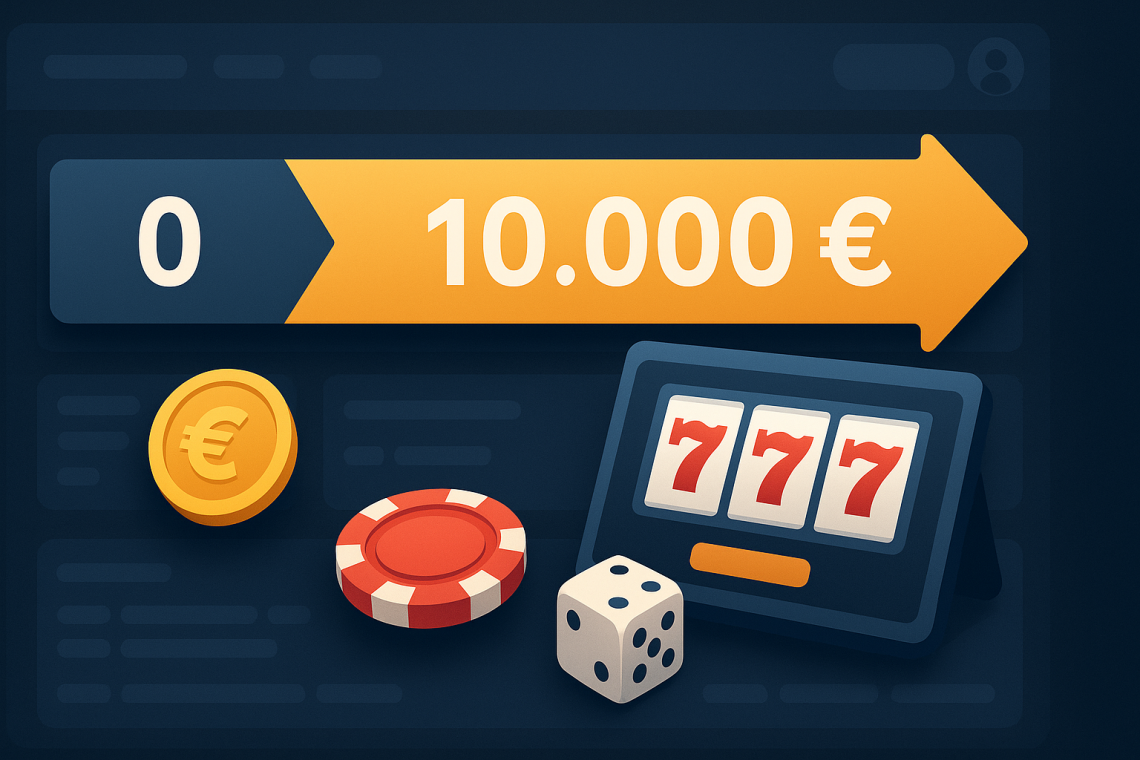“J’ai tenté le défi 0 → 10 000 € au casino”